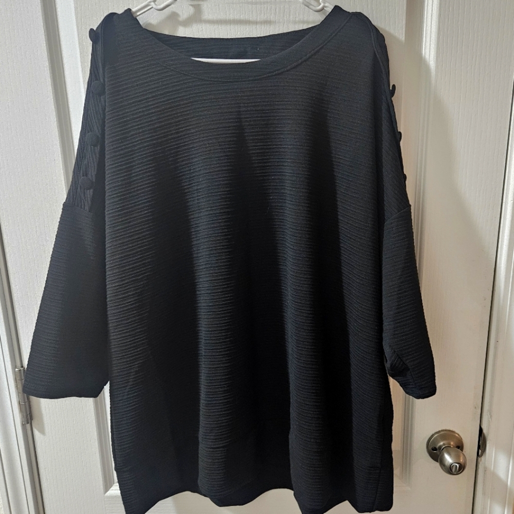 New York Laundry Black Crew Neck Sweater